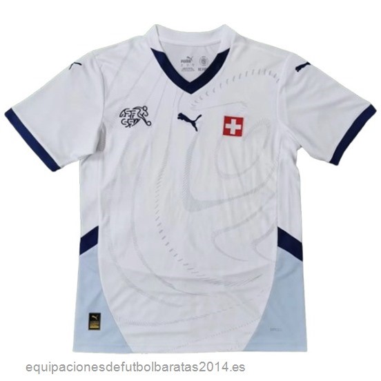 Nuevo Tailandia 2ª Camiseta Suiza 2024 Blanco Baratas